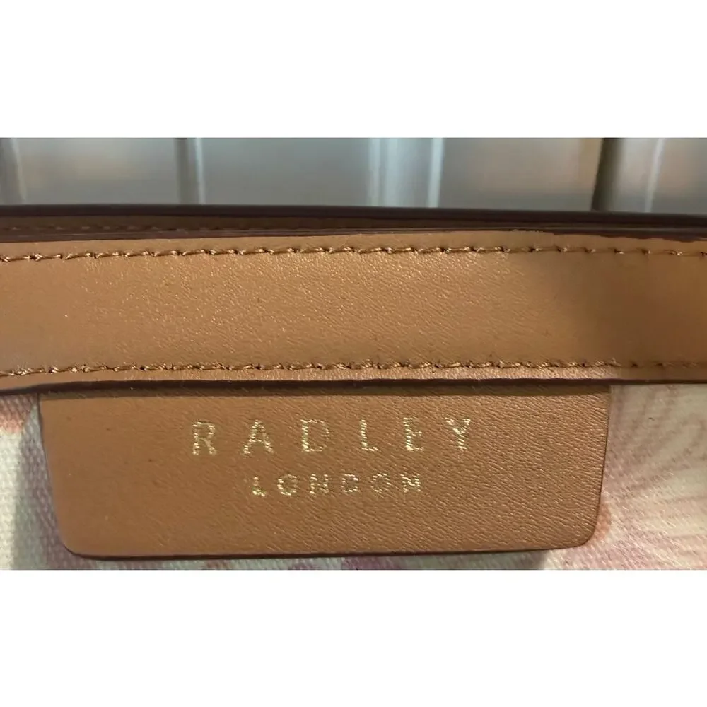RADLEY London Blooms Medium Ziptop Handbag in Chalk Canvas Floral Print NWT